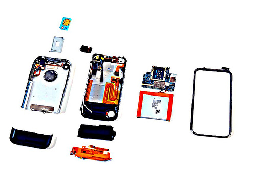 iPhone taken apart