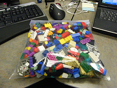 bag of lego blocks