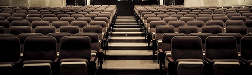 Empty school hall